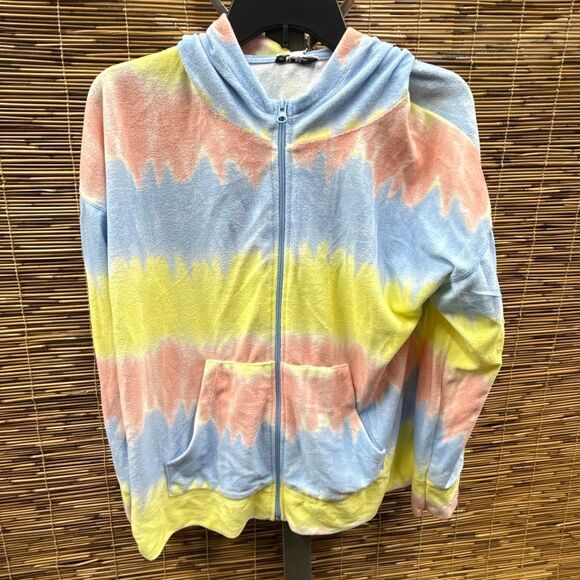 Roudelain Hoodie - Big Band Tie Dye White Size L - Picture 2 of 3
